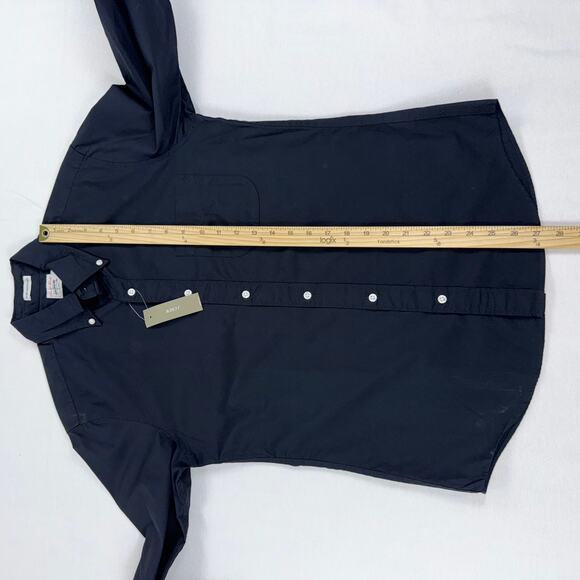 J Crew Men's Secret Wash Cotton Poplin Button Down Shirt Small Black - Picture 12 of 15